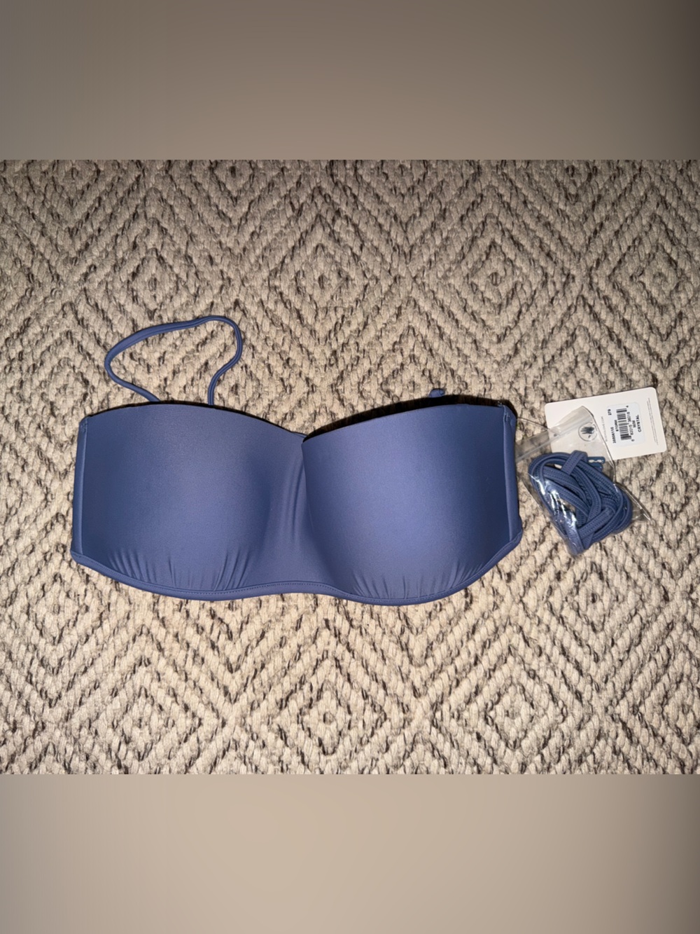 Body Glove Blue Strapless Bikini Top